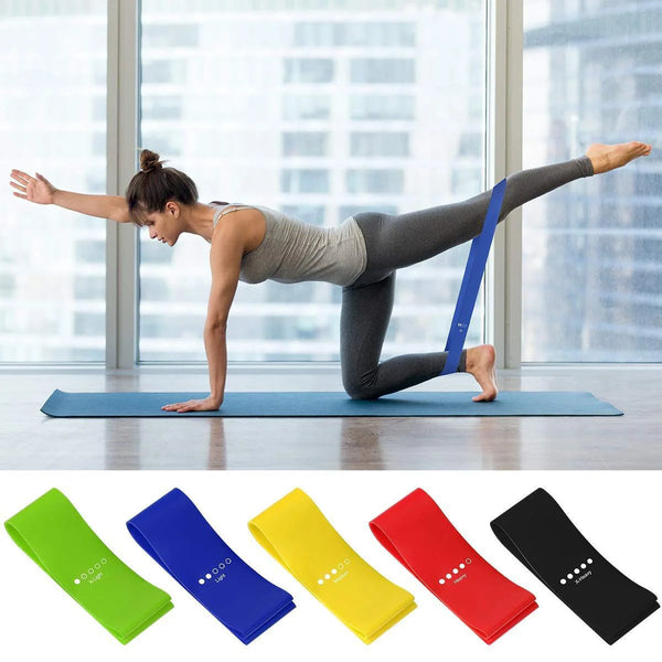 Resistance Loop Exercise Band For Home Fitness Stretching Strength Training Physical Therapy Elastic Workout Sports Bands